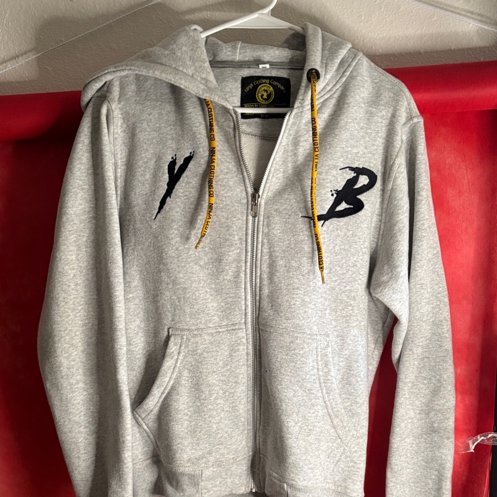 Gray Zip-Up Hoodie